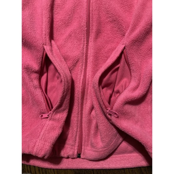 Columbia Full Zip Fleece Jacket / Pink / Women's Size M - Picture 3 of 9
